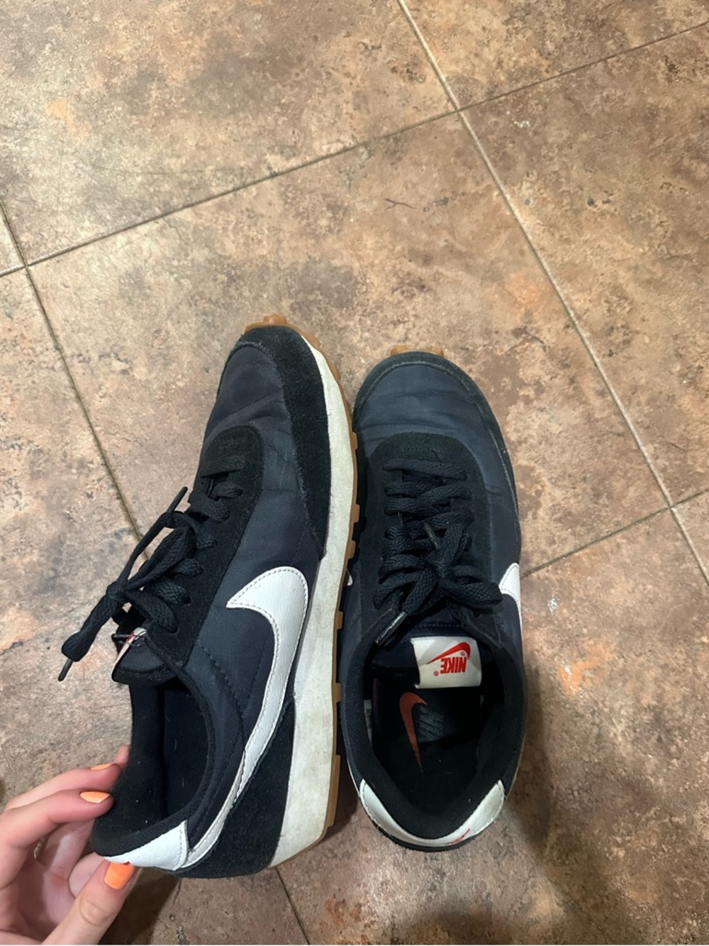 Nike Women’s Black and White Retro Runner Sneakers